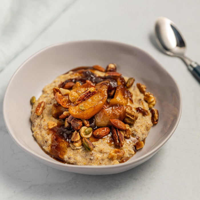 Porridge with Roasted Maple Apples