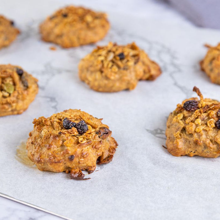 Breakfast Cookies with Toasted Muesli Macadamia Cranberry Good Chef Bad Chef Brookfarm