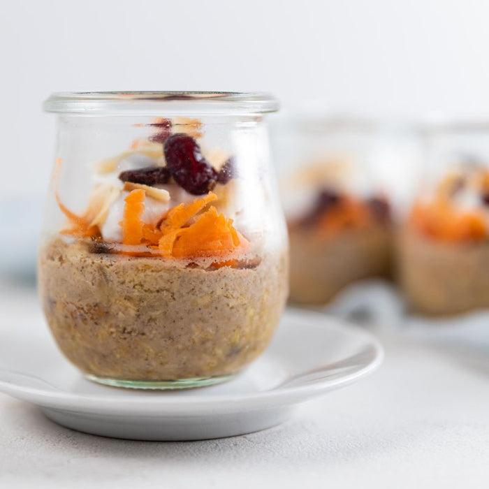 Carrot Macadamia & Cranberry Bircher