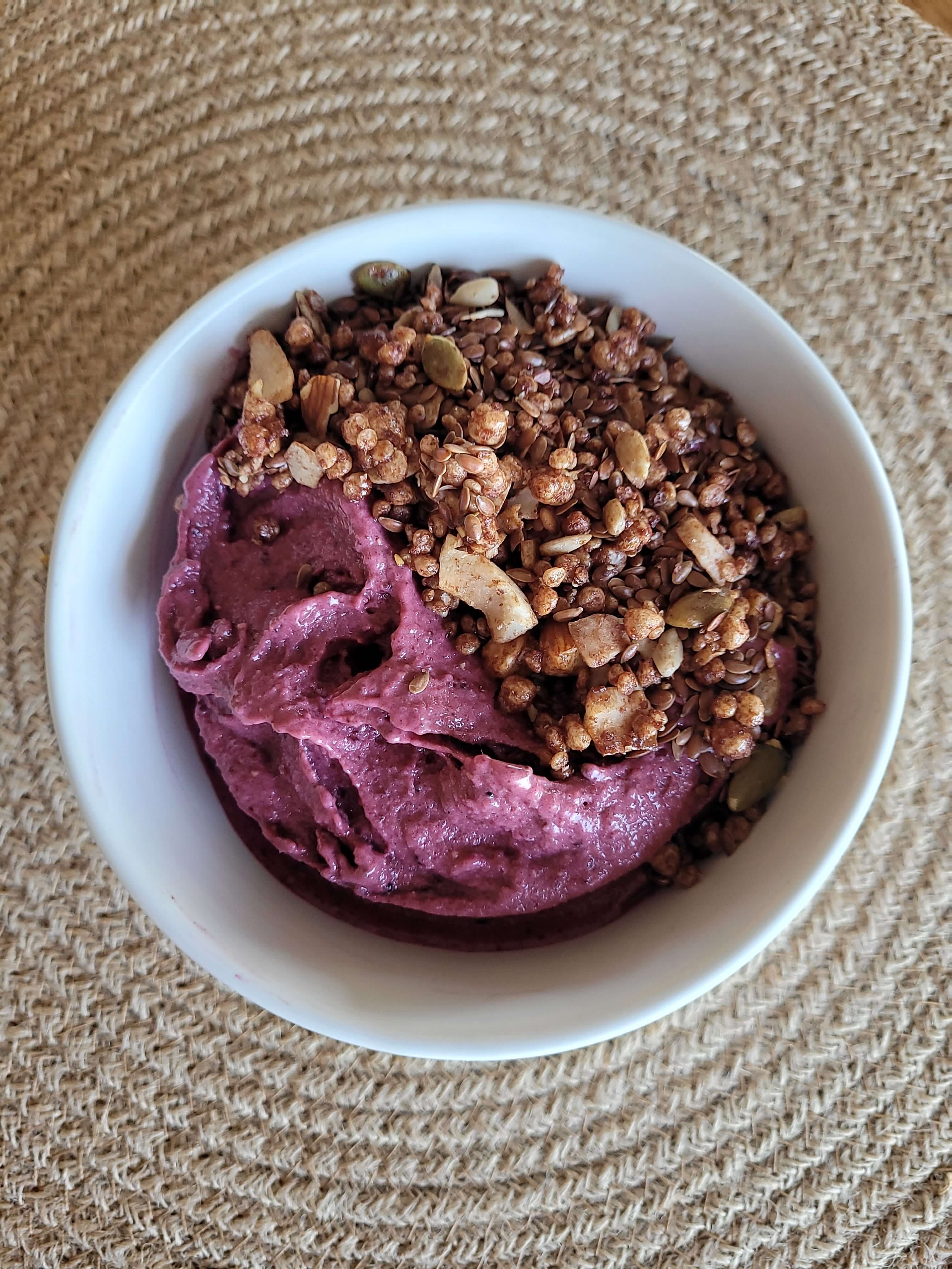 Gluten Free Antioxidant Rich Acai Bowl