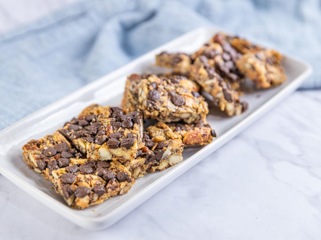 Tahini Chocolate Keto Granola Bars