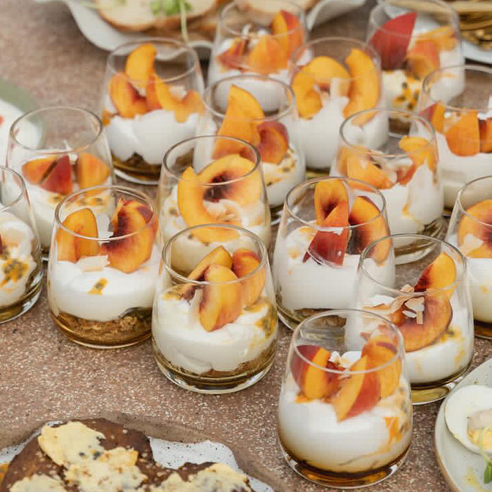 Toasted Muesli Peach Cups