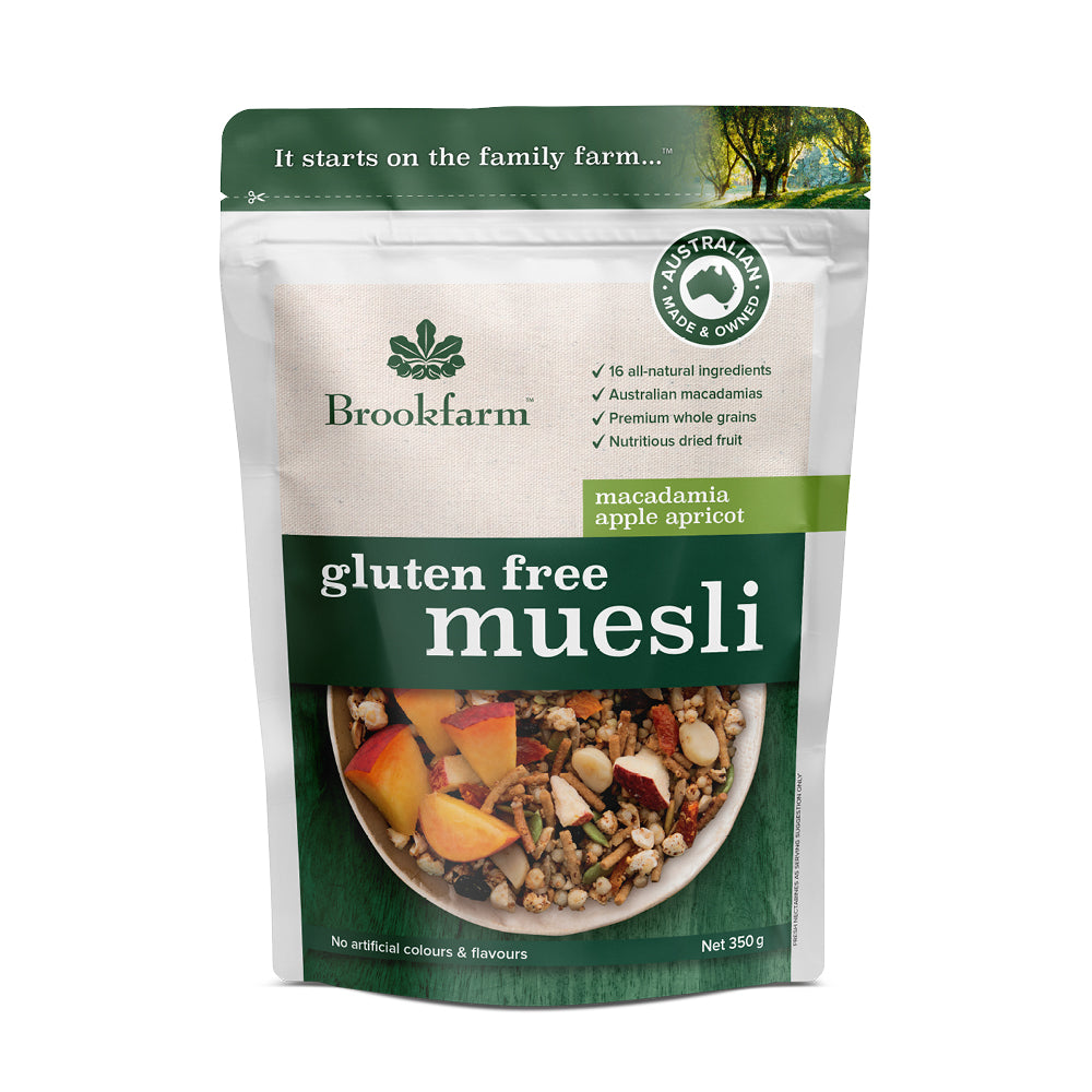 Gluten Free Muesli Macadamia Apple & Apricot