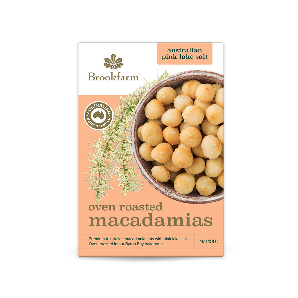Oven Roasted Macadamias with Pink Lake Salt