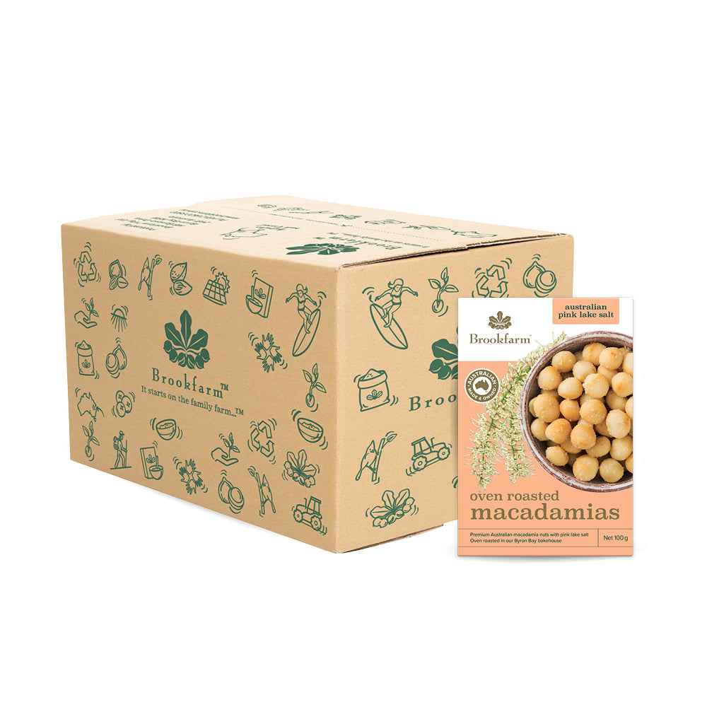 Oven Roasted Macadamias with Pink Lake Salt