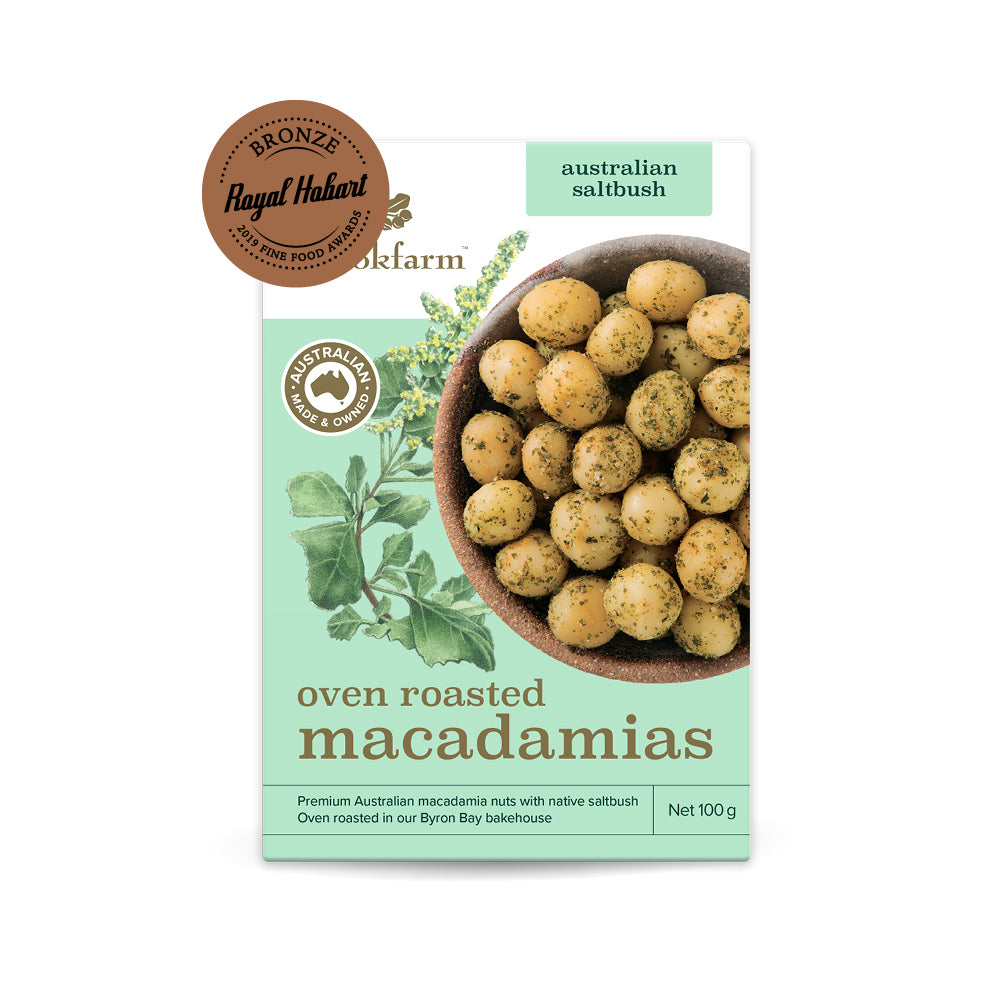 Oven Roasted Macadamias with Saltbush