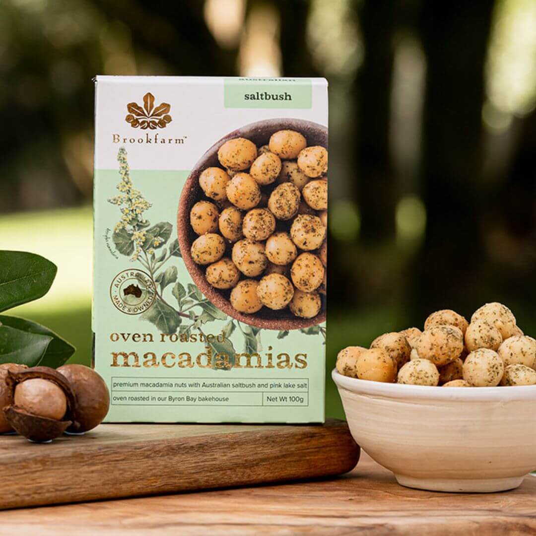 Oven Roasted Macadamias with Saltbush