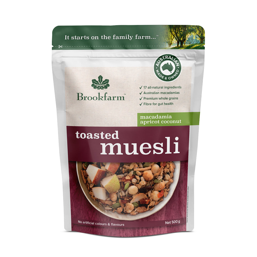 Toasted Muesli Macadamia Apricot & Coconut