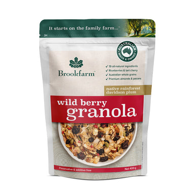 Brookfarm Wild Berry Granola 400g Front