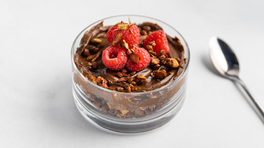 Healthy Chocolate Raspberry Cheesecakes