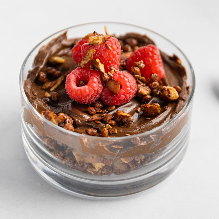 Healthy Chocolate Raspberry Cheesecakes
