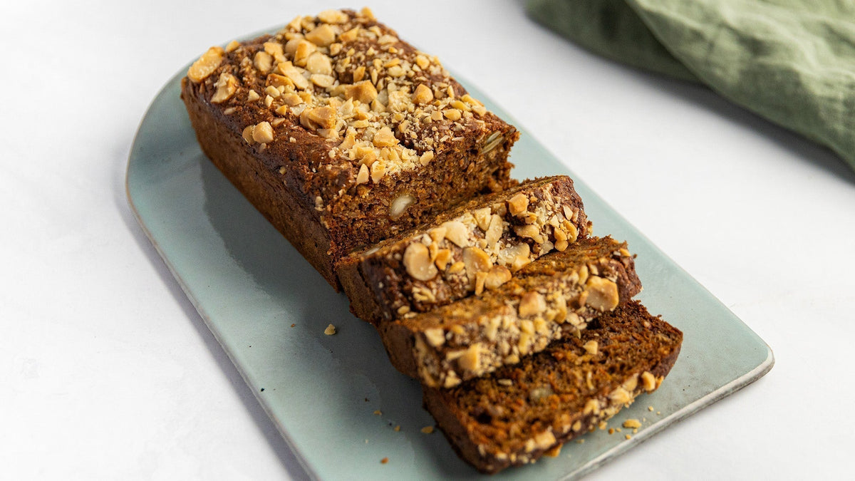 Macadamia Muesli Carrot Loaf