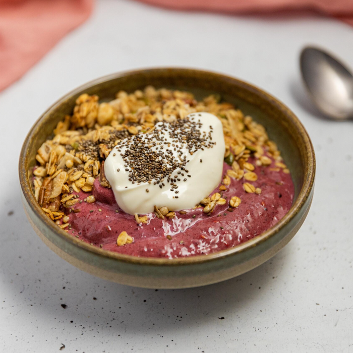 Nutty Granola Breakfast Smoothie Bowl