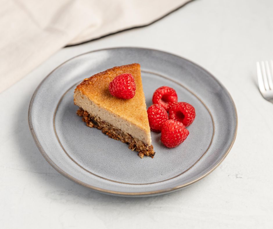 Low Sugar Granola Vegan Cheesecake