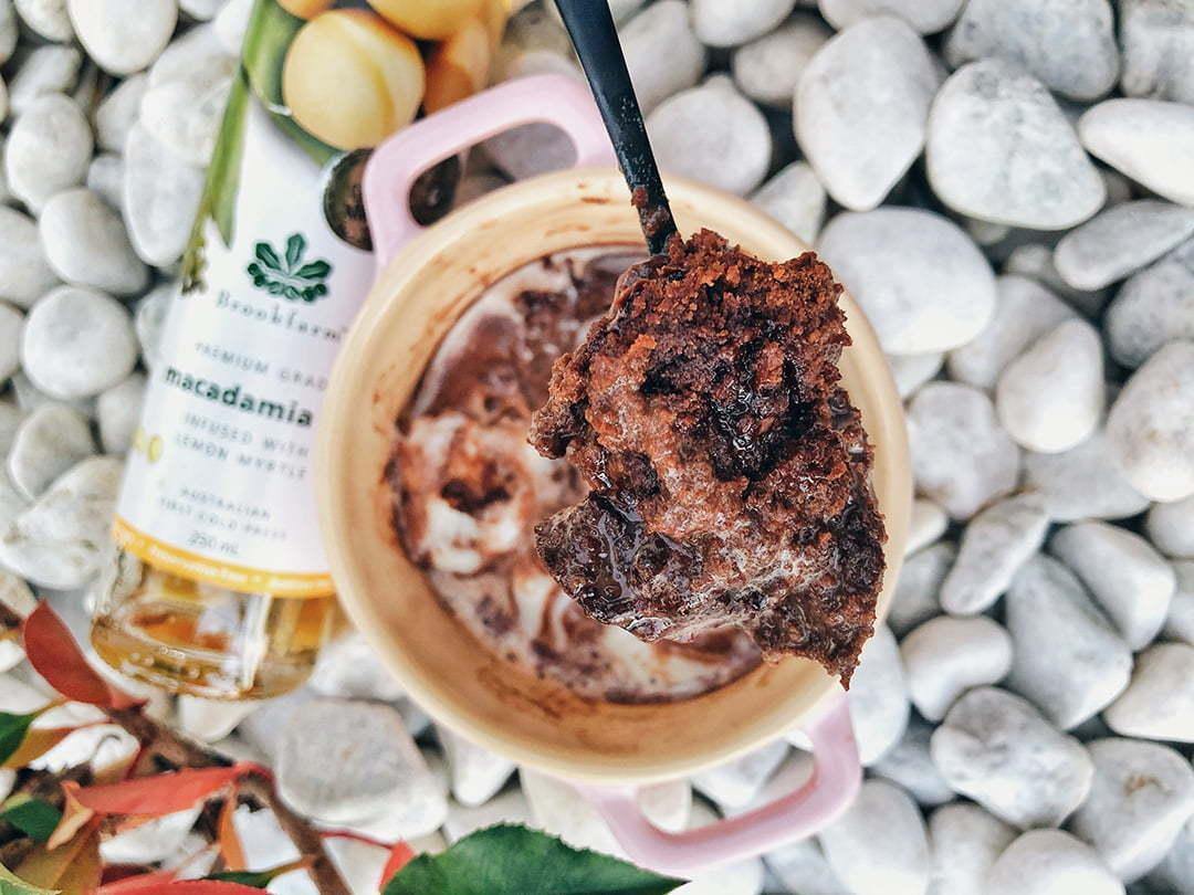 Choc Coffee Mug Cake - Brookfarm