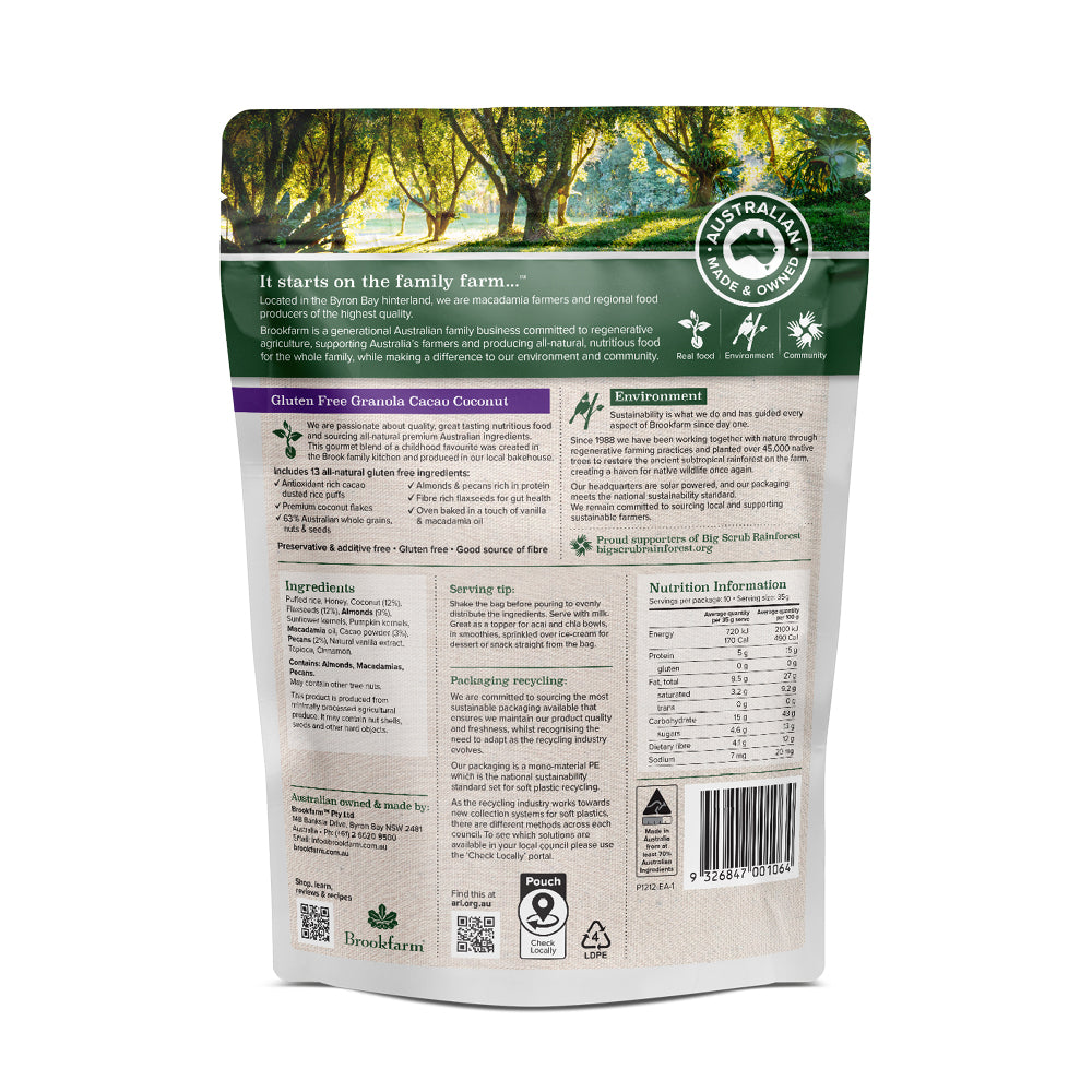 Gluten Free Granola Cacao Coconut