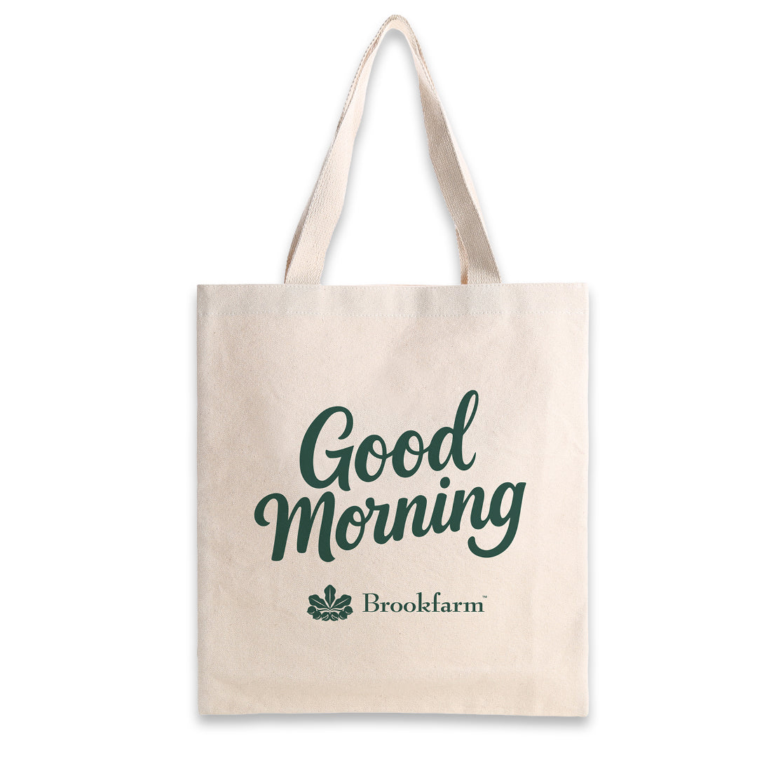 Good Morning Organic Canvas Tote Bag
