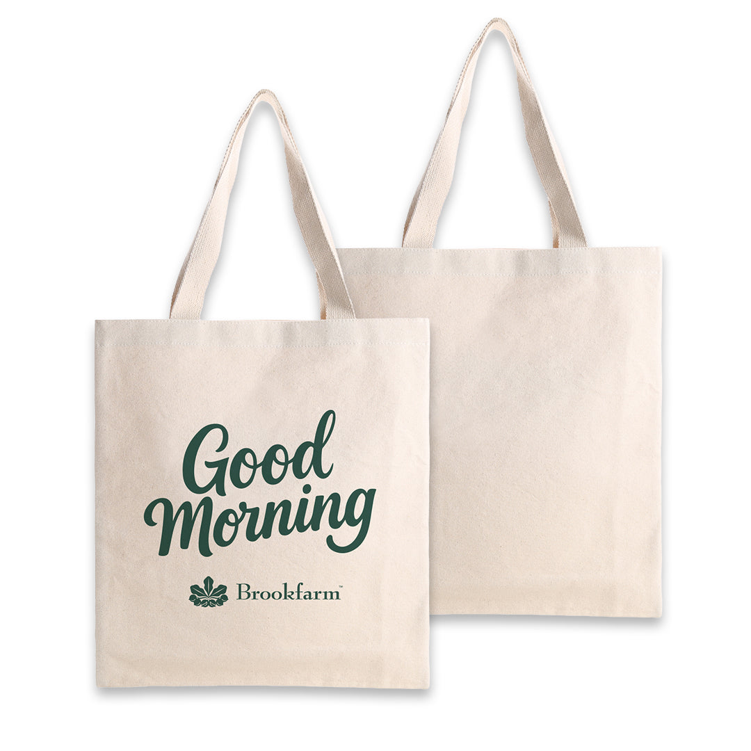 Good Morning Organic Canvas Tote Bag