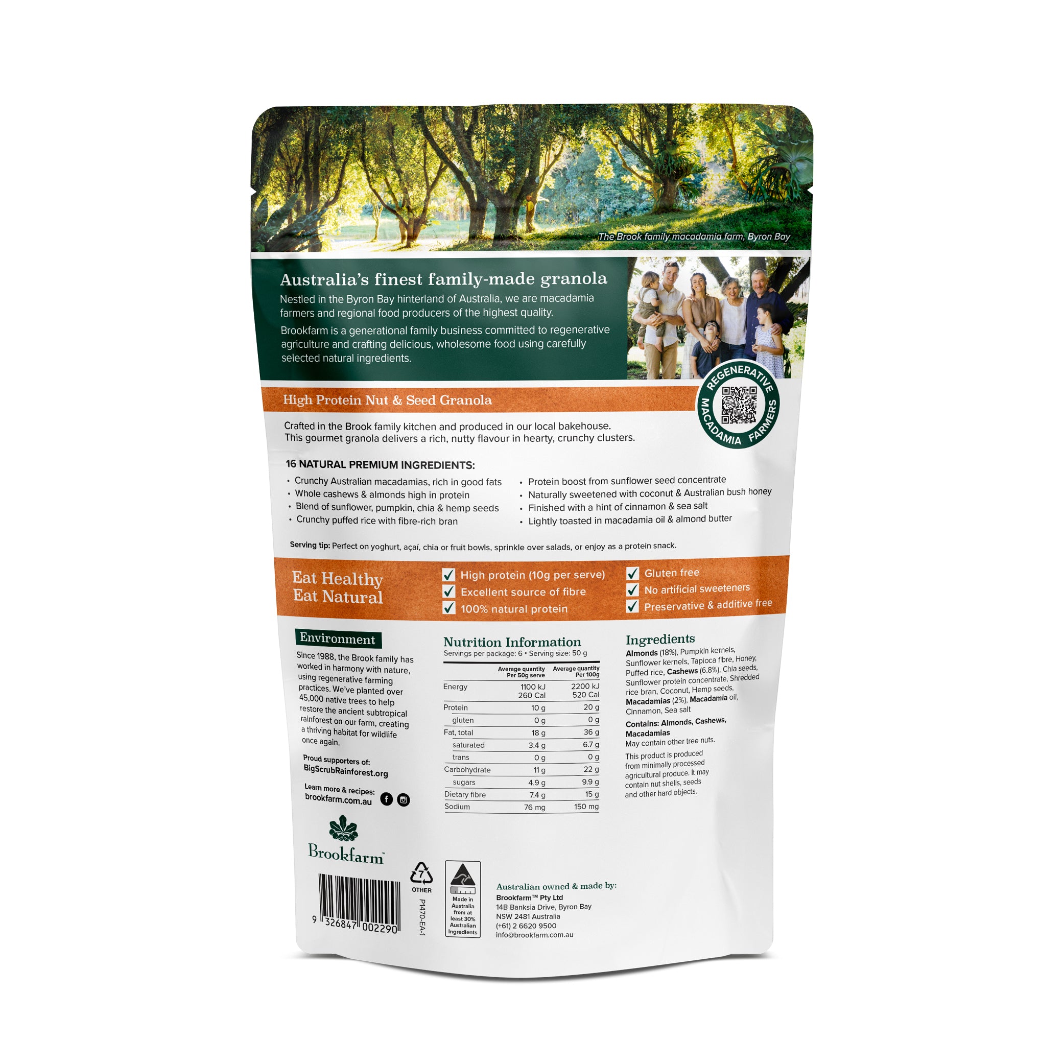 High Protein Granola Australian Macadamia Cashew & Almond