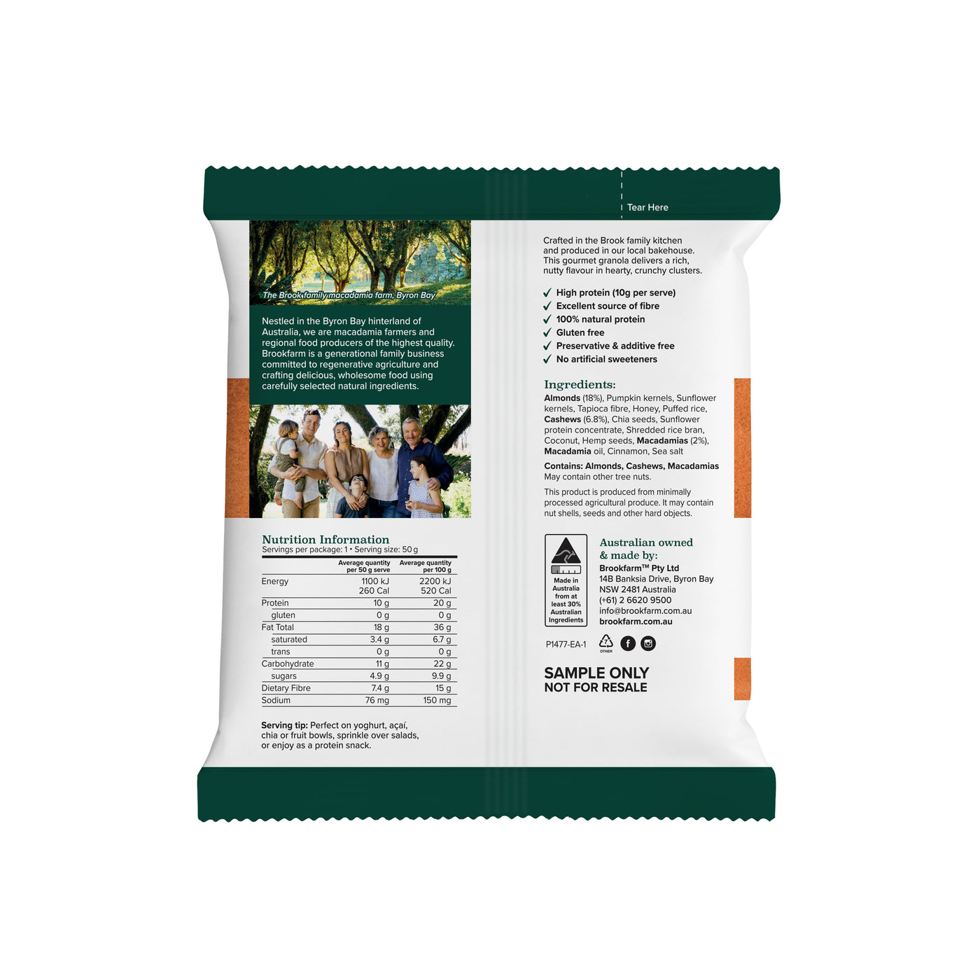 FREE SAMPLE - New High Protein Granola