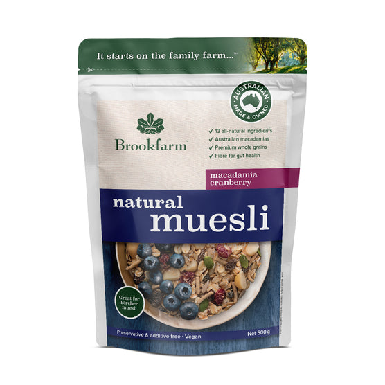 Natural Muesli Macadamia Cranberry