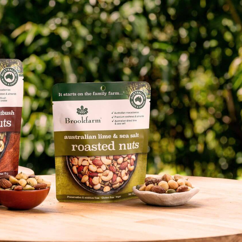 NEW Premium Roasted Nuts Australian Flavours Brookfarm 