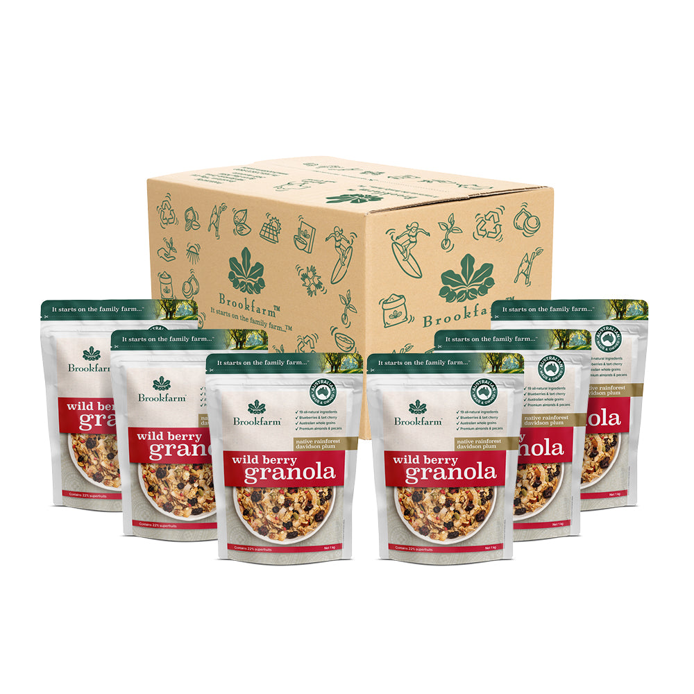 Brookfarm Wild Berry Granola 6x1kg Carton