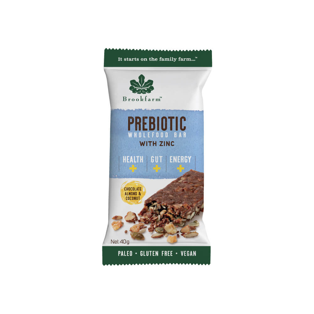 Prebiotic Wholefood Bar Chocolate Almond & Coconut Pack Shot